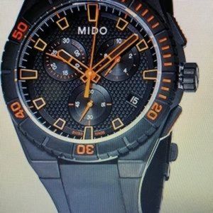 Mido ocean star captain Chrono quartz watch NWT